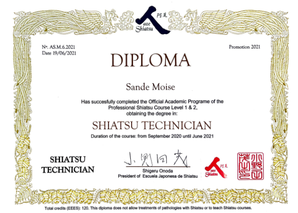 photo diplome Moïse SANDE