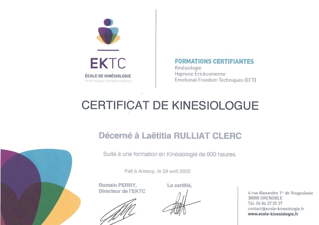 photo diplome Laetitia CLERC