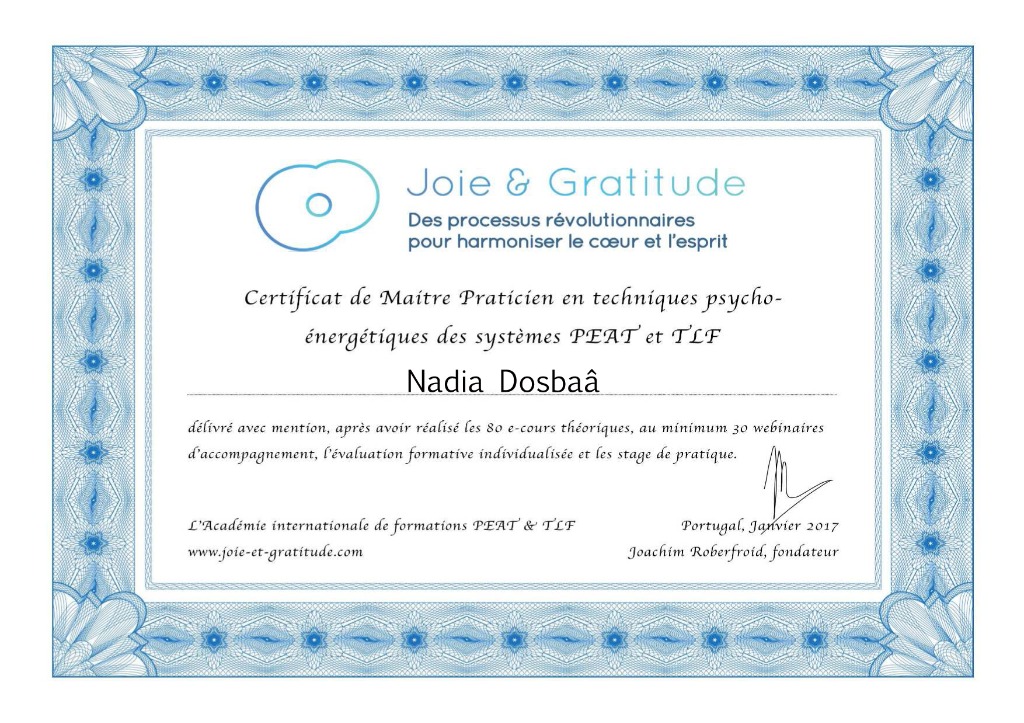 photo diplome Nadia Dosbaâ