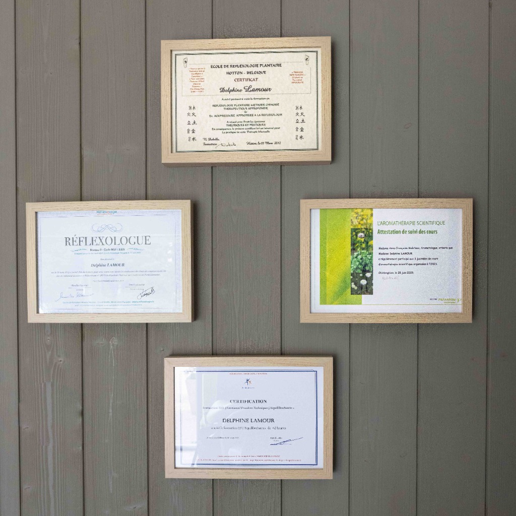 photo diplome Reflex’0thérapies des pieds à la tête