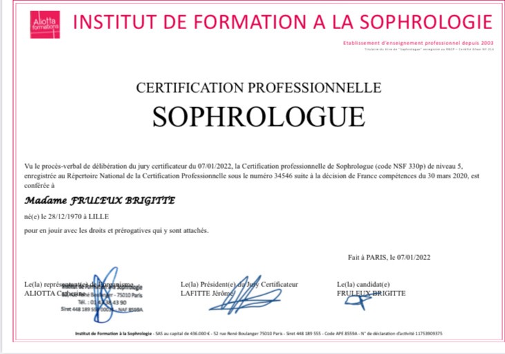 photo diplome Brigitte FRULEUX