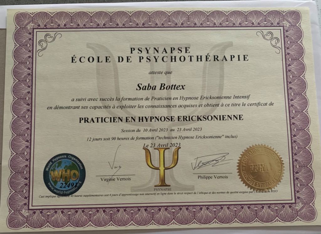 photo diplome saba Bottex
