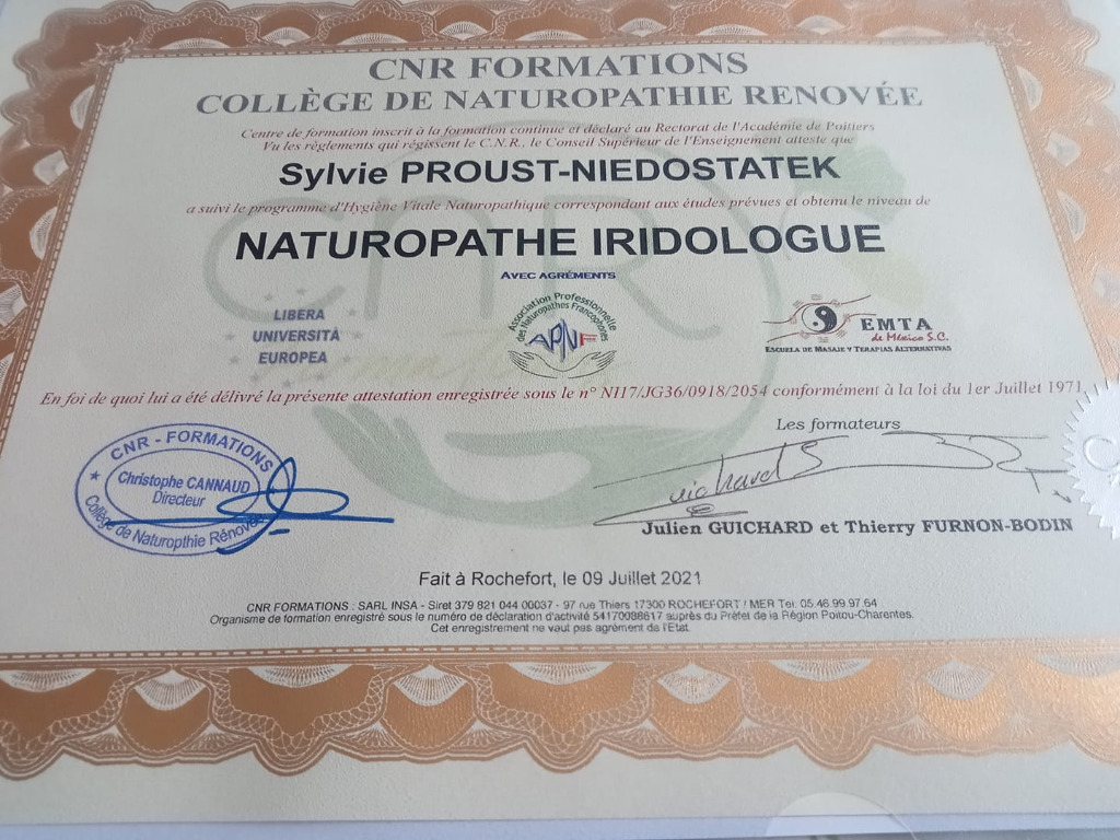 photo diplome Sylvie PROUST