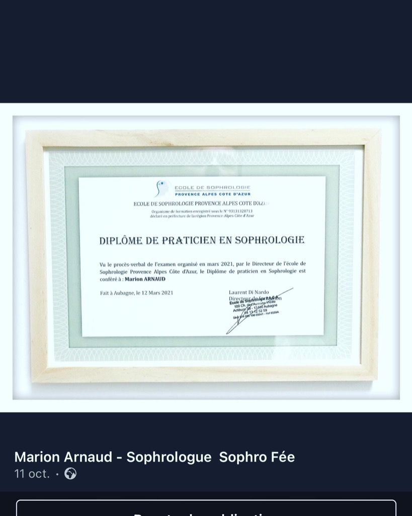 photo diplome Marion arnaud