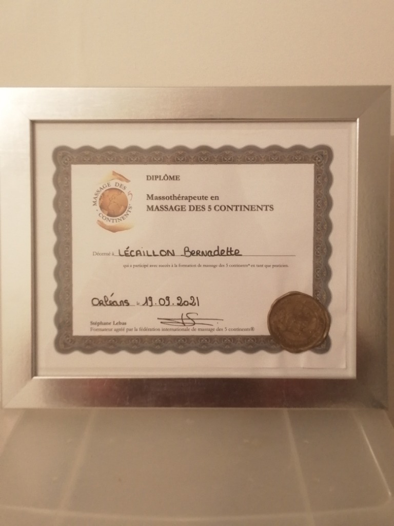 photo diplome Pause en Harmonie