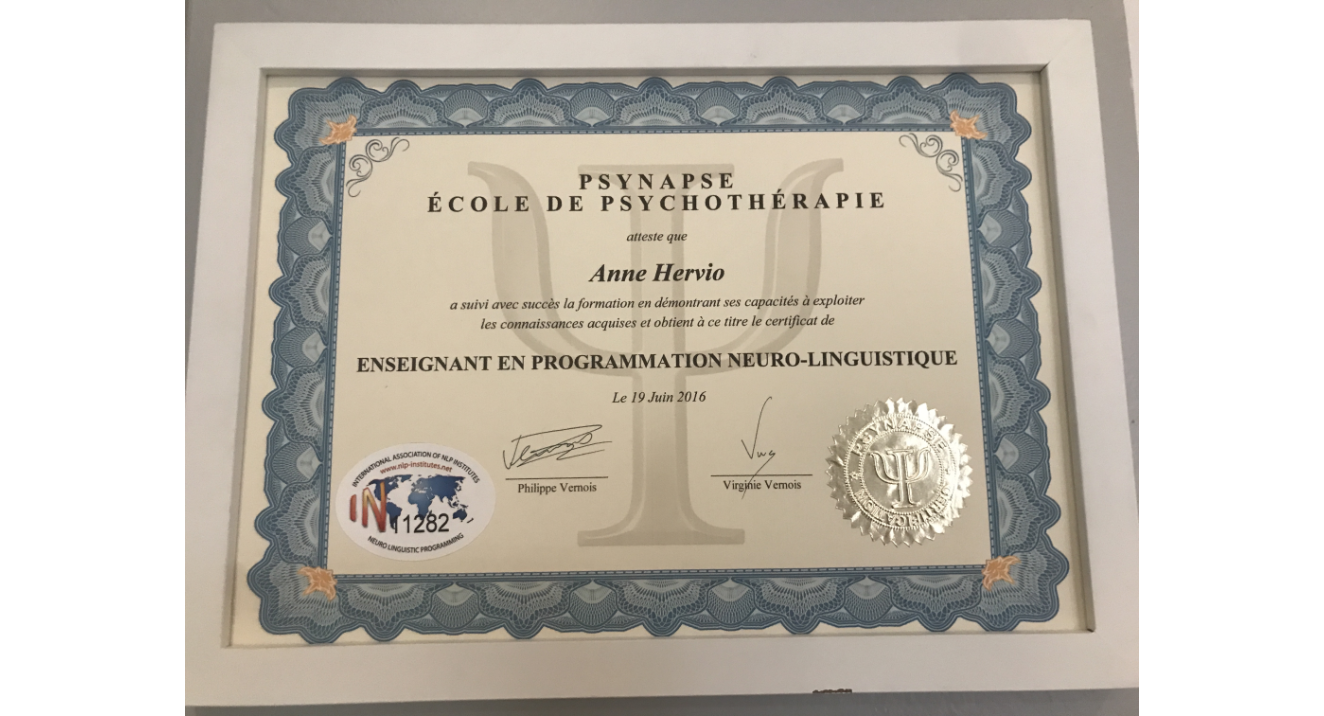 photo diplome ANNE LORENZI (Hervio)