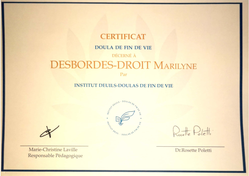 photo diplome Desbordes Droit Marilyne