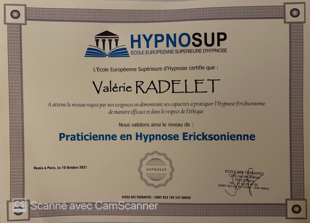 photo diplome Valérie Radelet