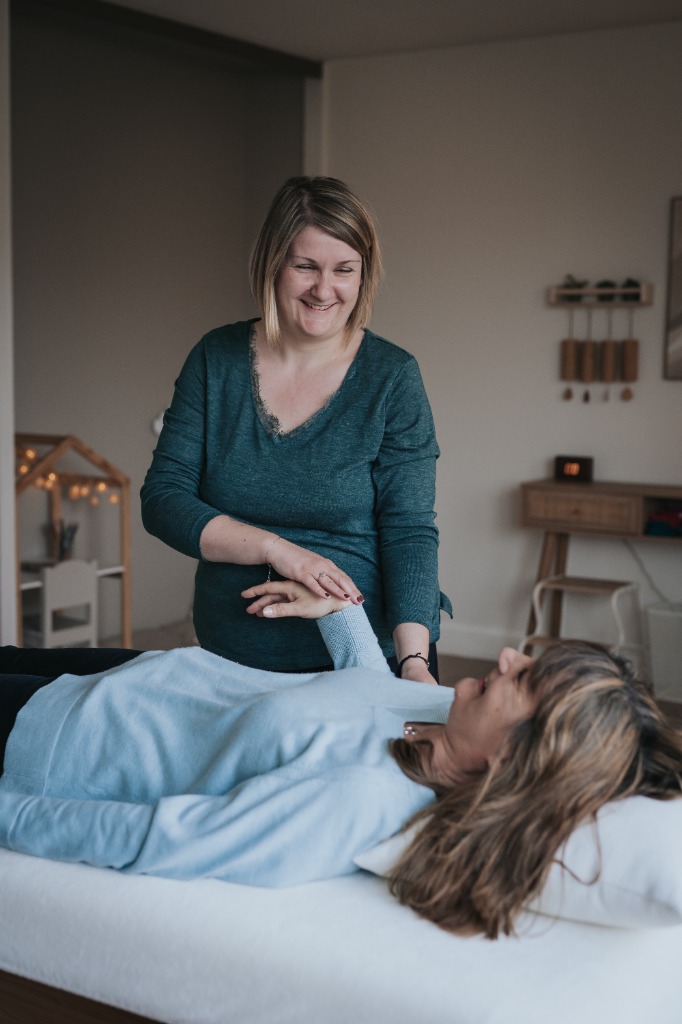 photo seance Carine Pereira Kinésiologue