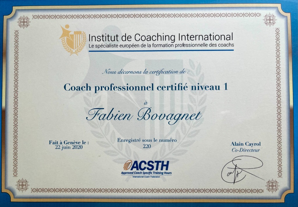 photo diplome Fabien BOVAGNET