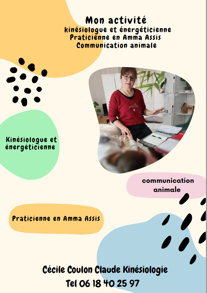photo activite Cécile COULON CLAUDE Kinésiologie 