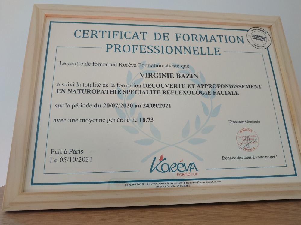 photo diplome Virginie Bazin