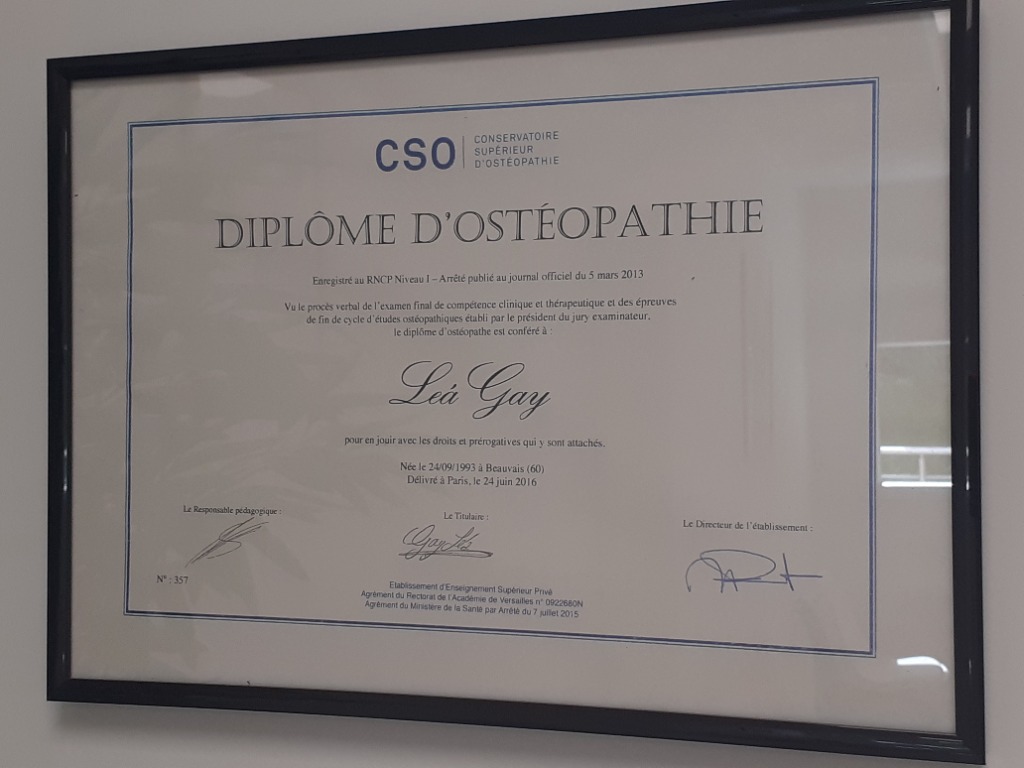 photo diplome Léa GAY