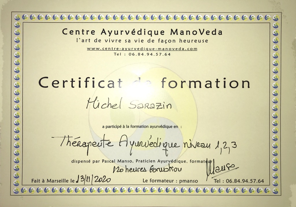 photo diplome MICHEL sarazin