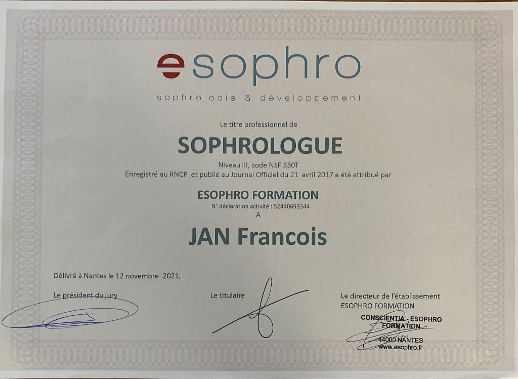 photo diplome François JAN