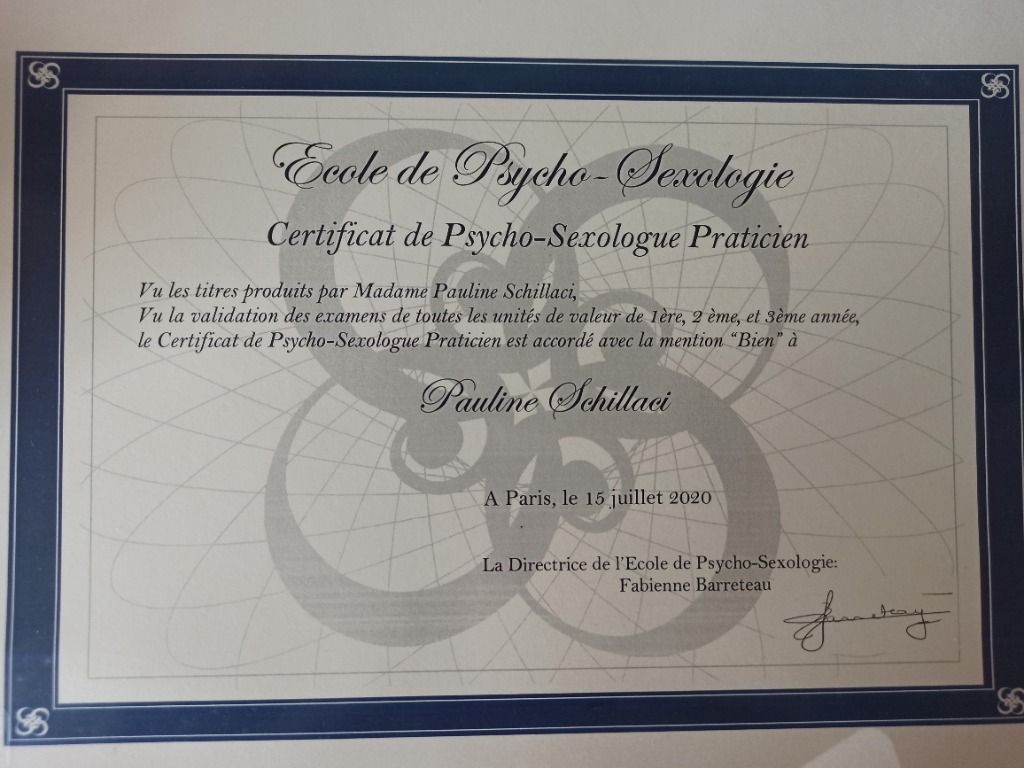 photo diplome Pauline Schillaci