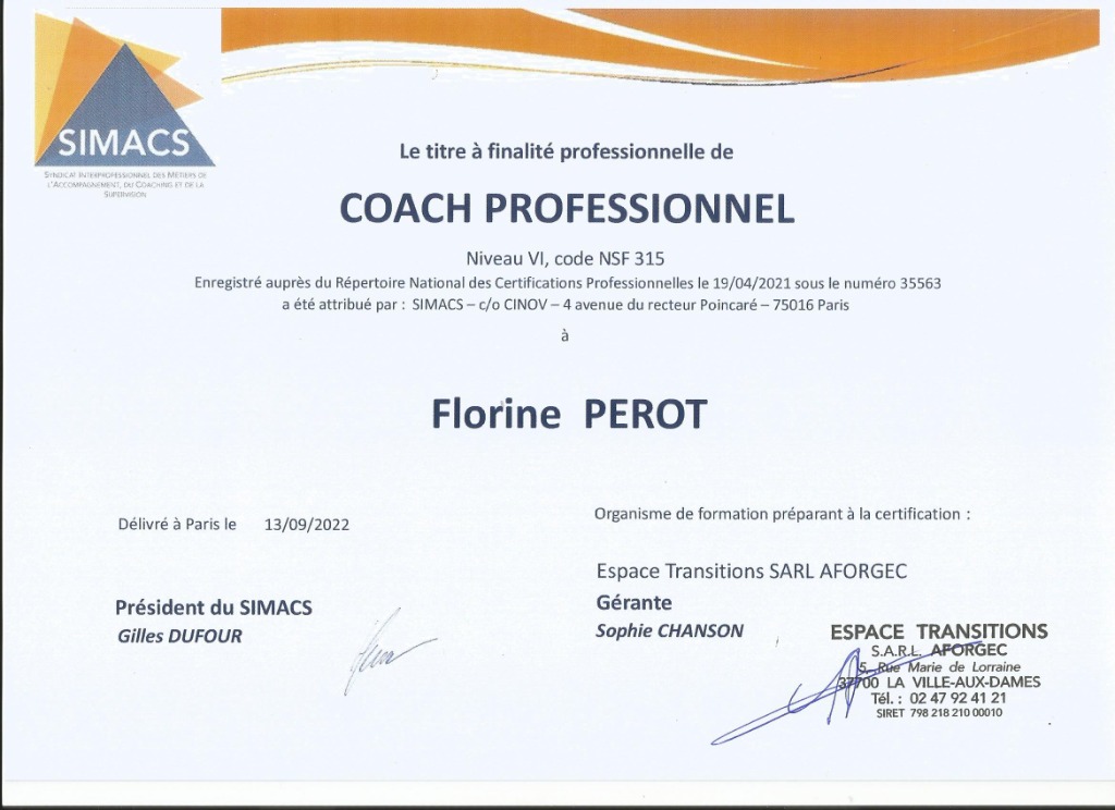 photo diplome Florine PEROT