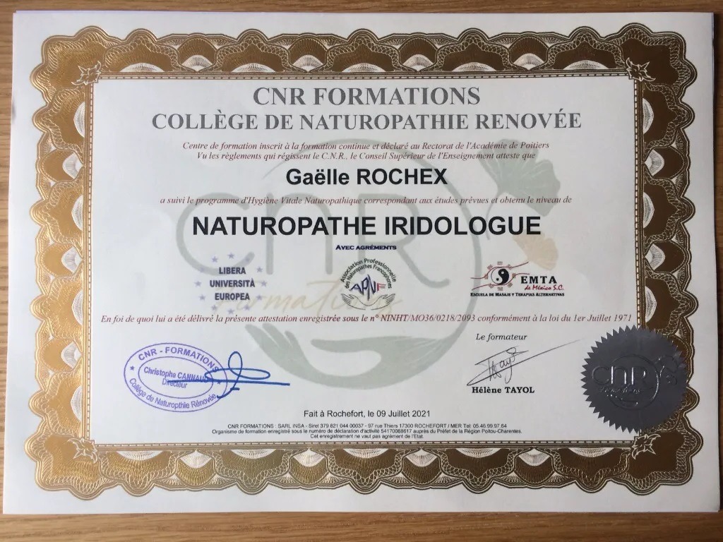 photo diplome Gaelle Rochex