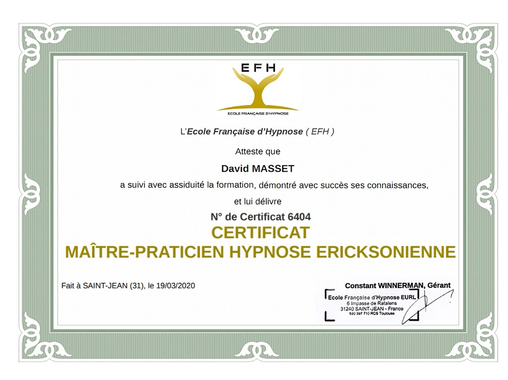 photo diplome David Masset