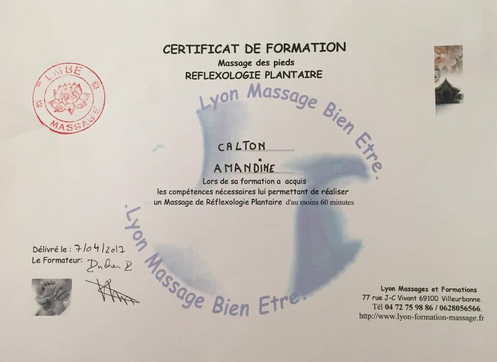 photo diplome Amandine calton