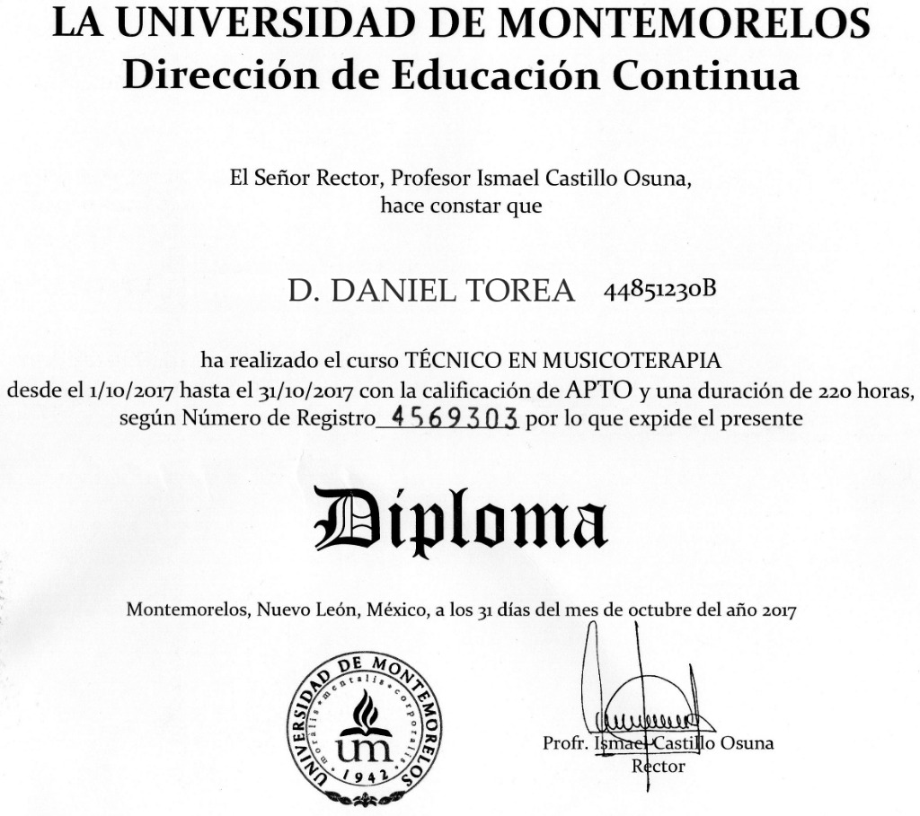 photo diplome Daniel Torea