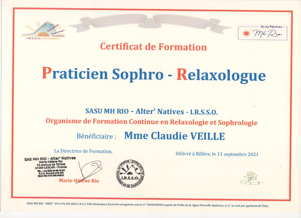 photo diplome Claudie Veillé