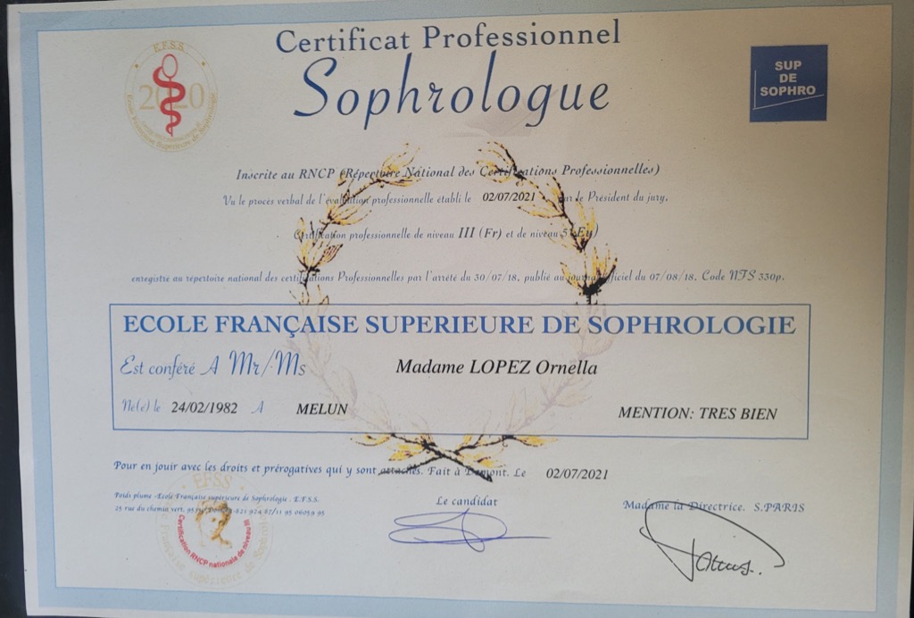 photo diplome Ornella Raynard