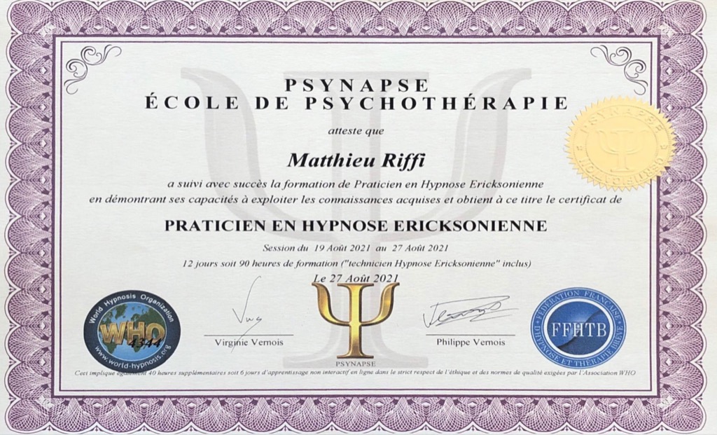 photo diplome Matthieu RIFFI