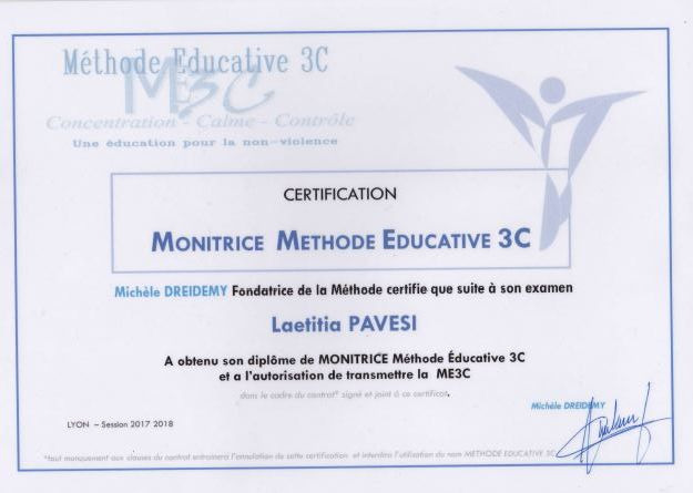 photo diplome Laetitia PAVESI