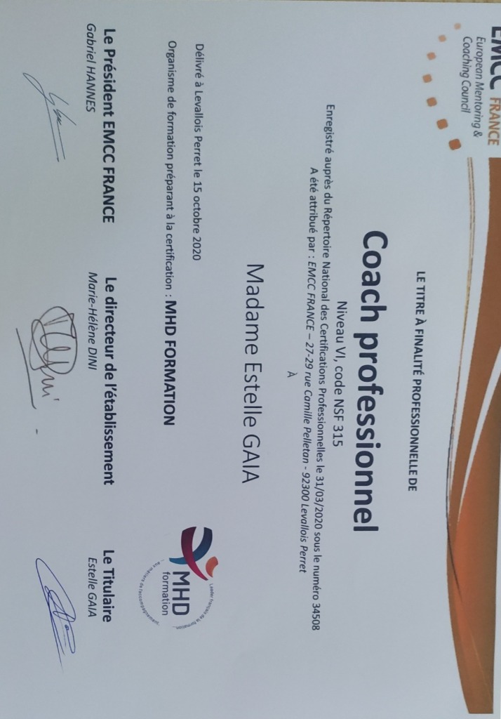 photo diplome Gaia Lehmann Estelle