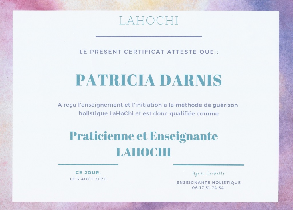 photo diplome Patricia Darnis 