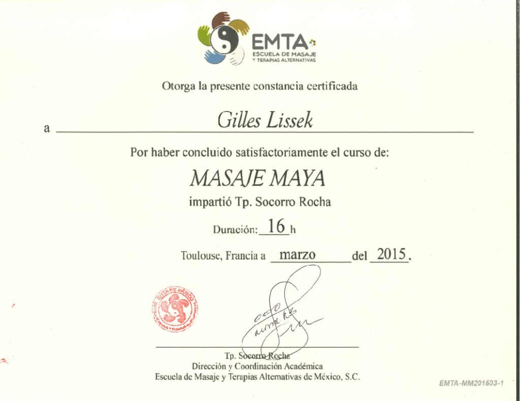 photo diplome Gilles Lissek