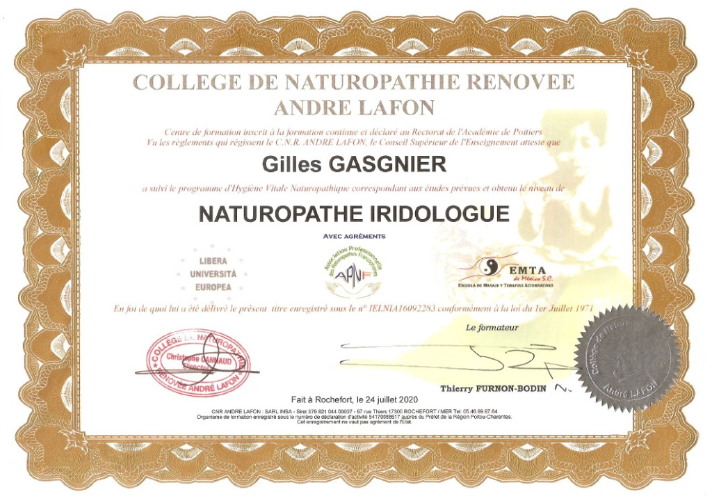 photo diplome Natura Isle