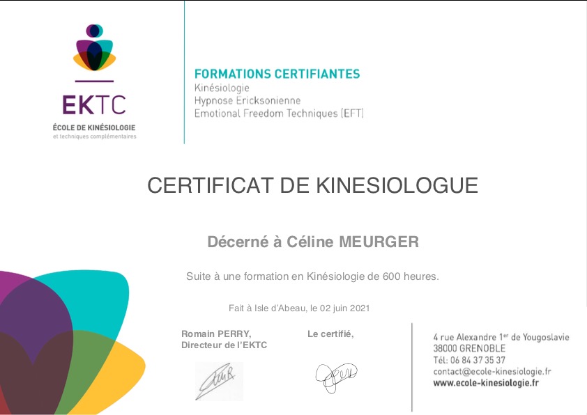 photo diplome Céline Meurger