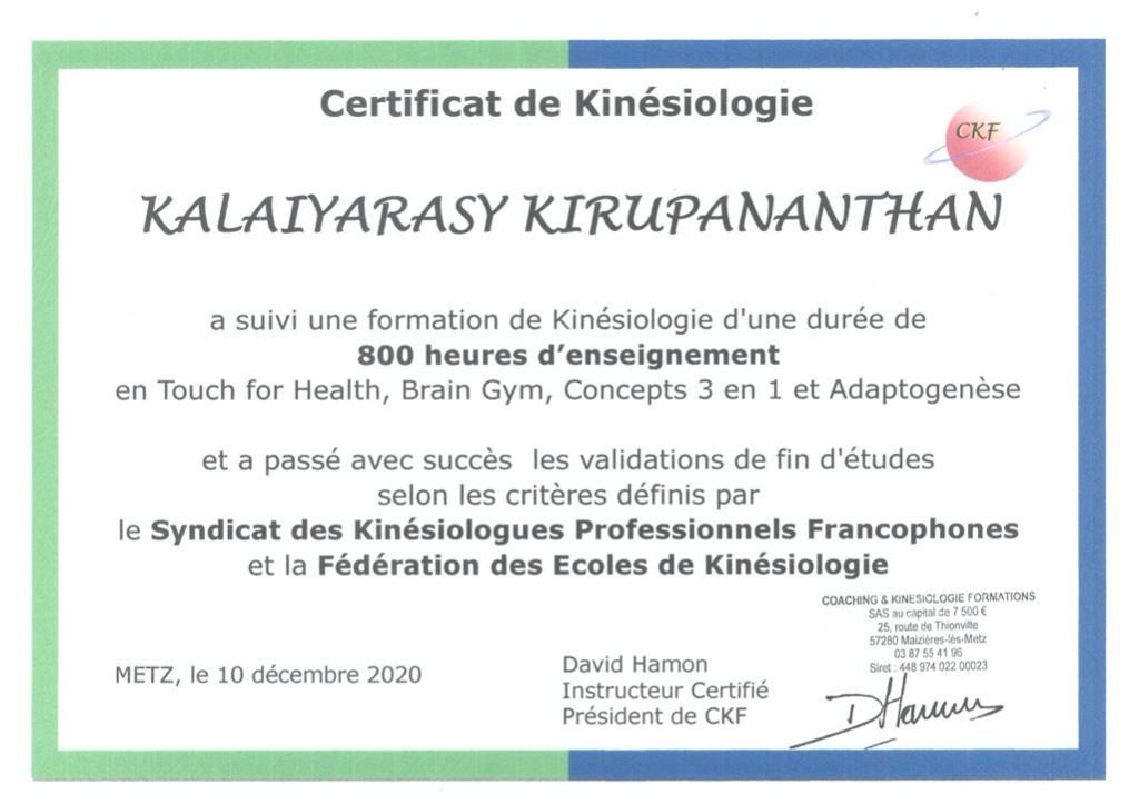 photo diplome Kalaiyarasy KIRUPANANTHAN