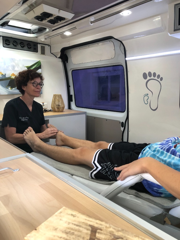 photo seance Claire Marie Garry Réflexologie