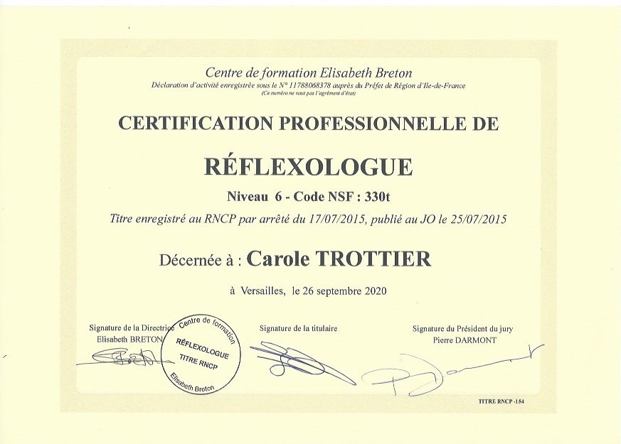 photo diplome Carole TROTTIER
