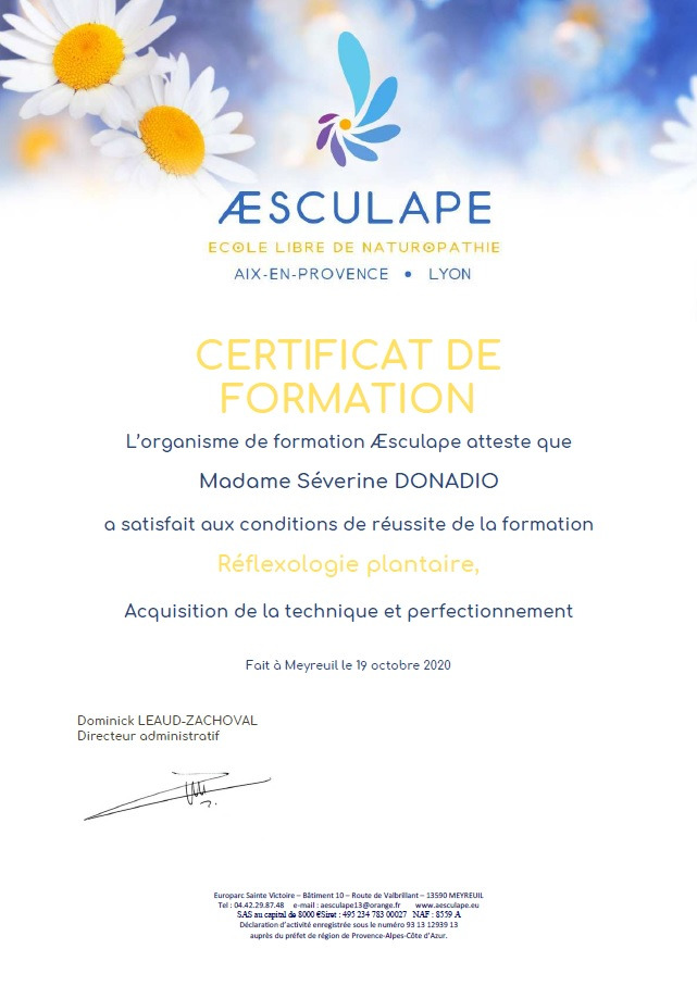 photo diplome Séverine Donadio