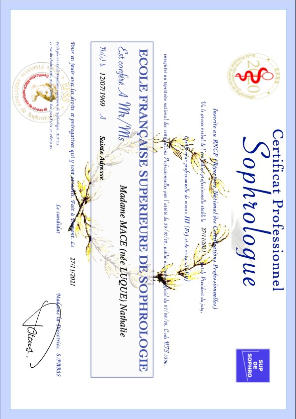 photo diplome Nathalie Macé