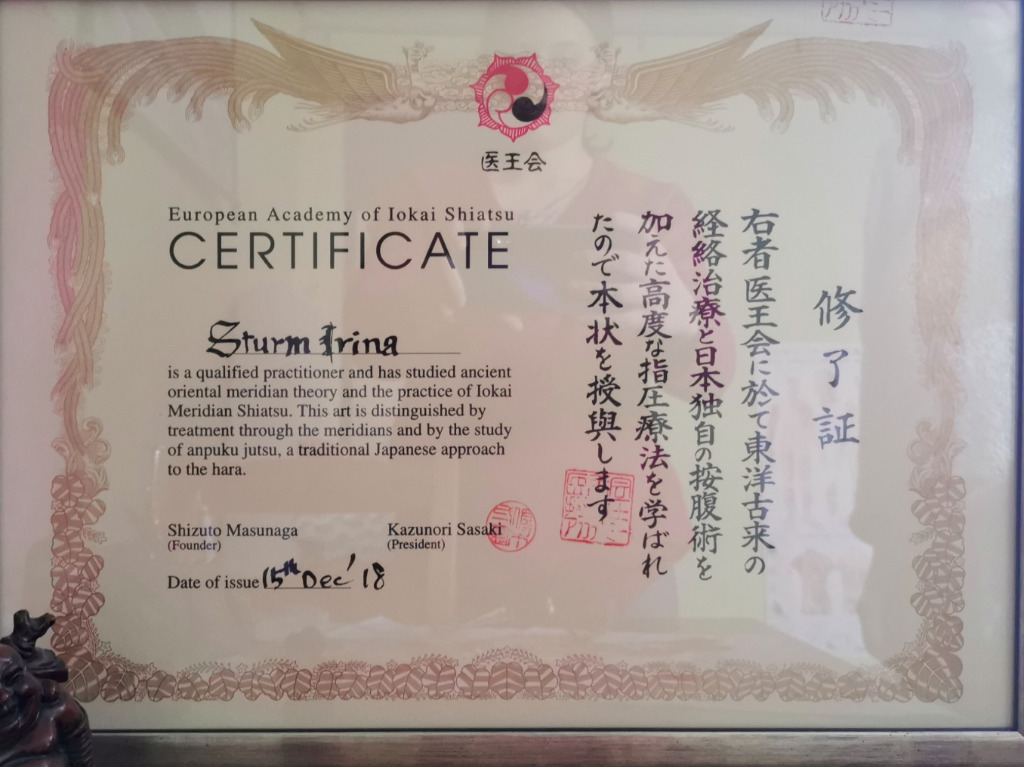 photo activite Irina Sturm-Spécialiste en Shiatsu