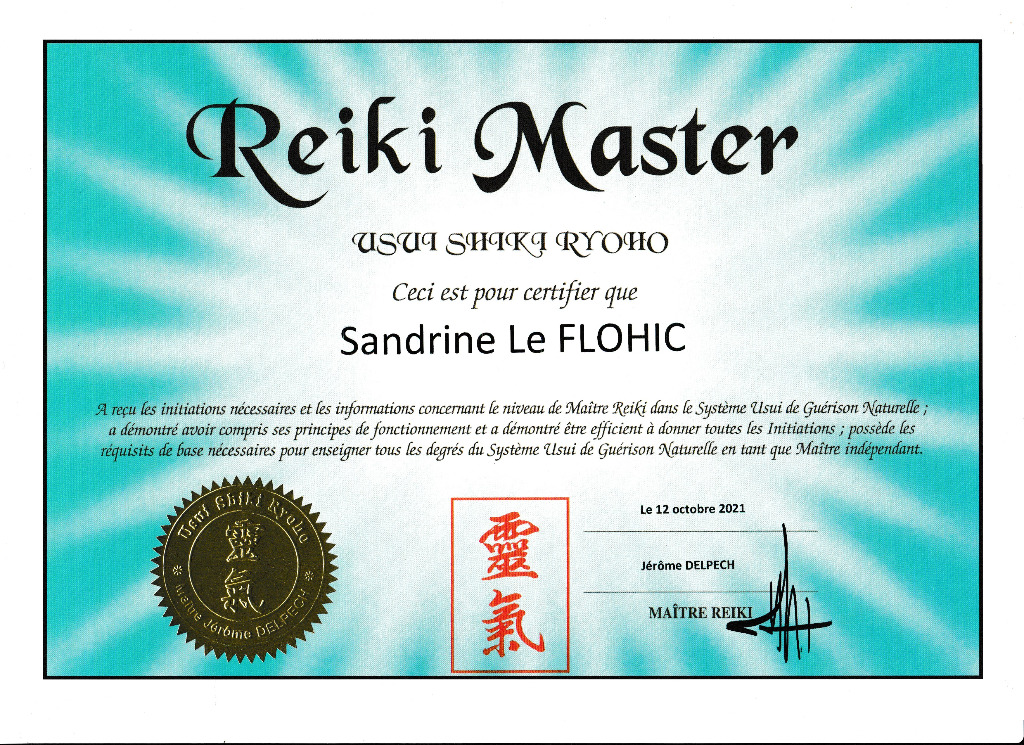 photo diplome Sandrine LE FLOHIC