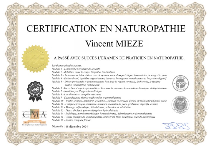 photo diplome Mieze Vincent