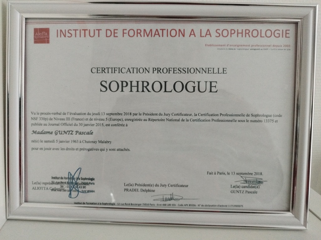 photo diplome PASCALE GUNTZ