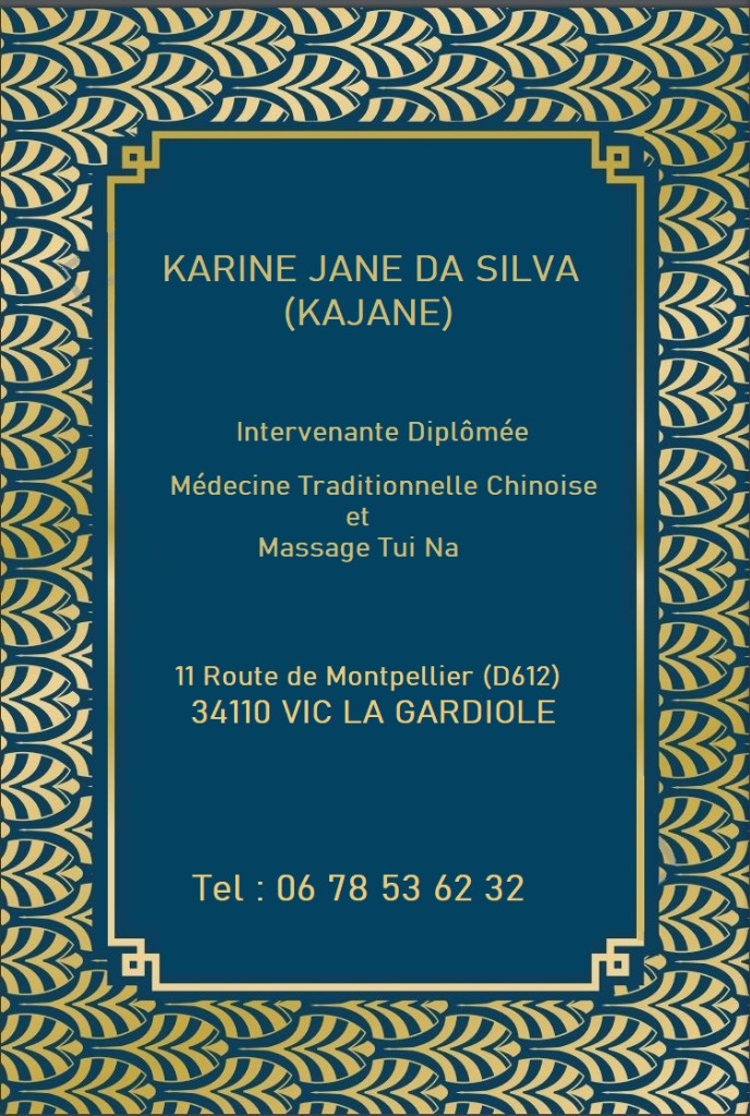 photo diplome KAJANE MASSAGE & MEDECINE CHINOISE