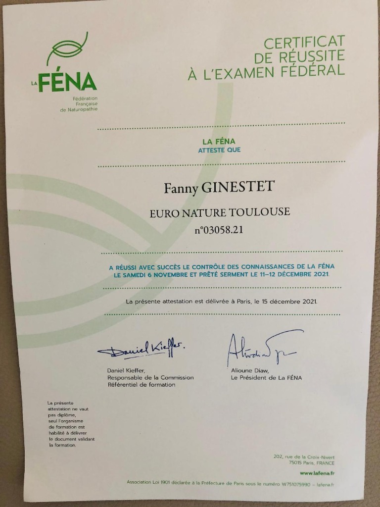 photo diplome FANNY GINESTET