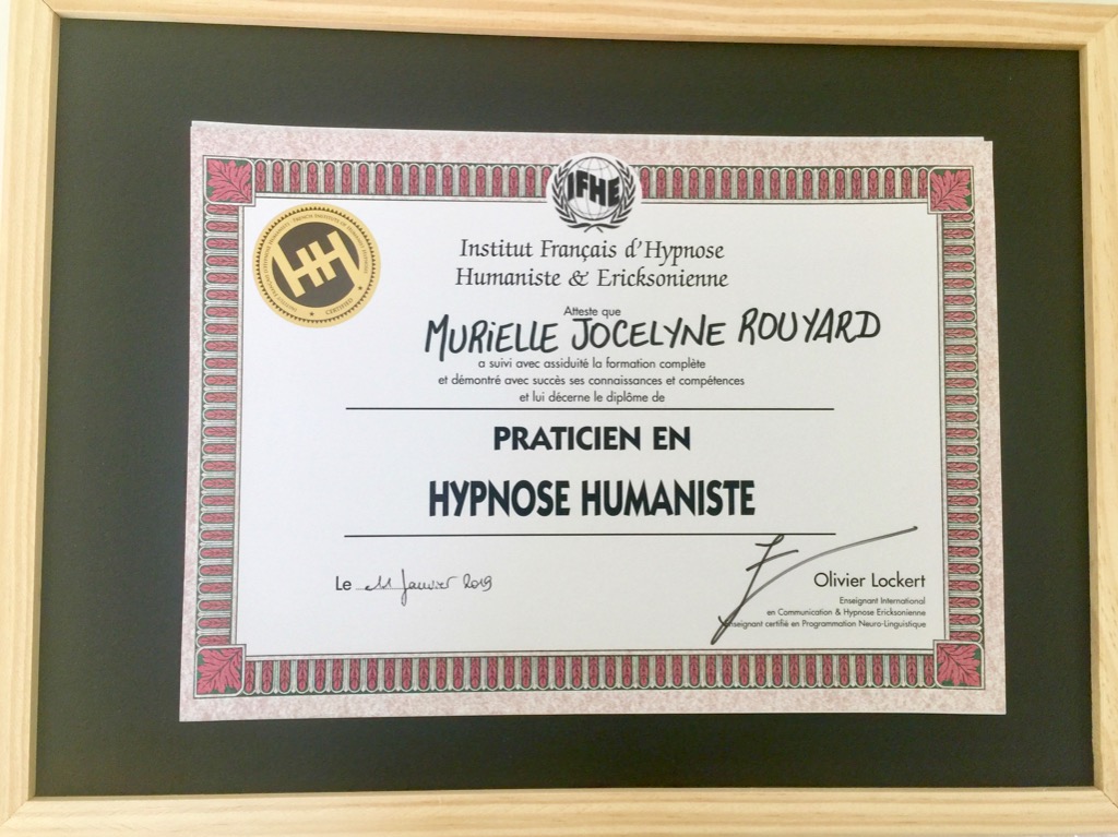 photo diplome Murielle ROUYARD