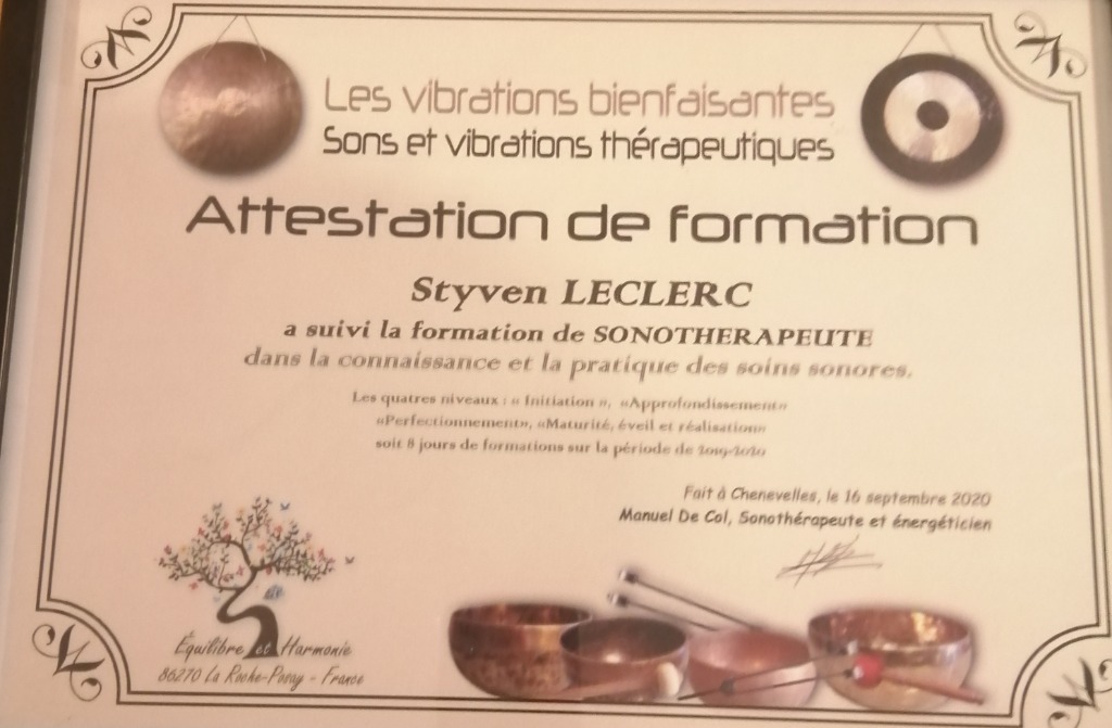 photo diplome STYVEN LECLERC