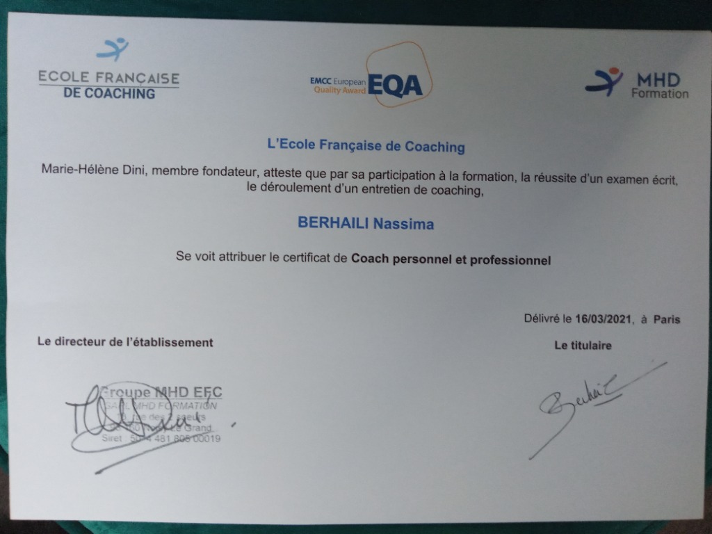 photo diplome BERHAILI NASSIMA