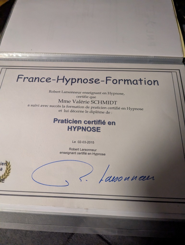 photo diplome Valérie Schmidt Venem