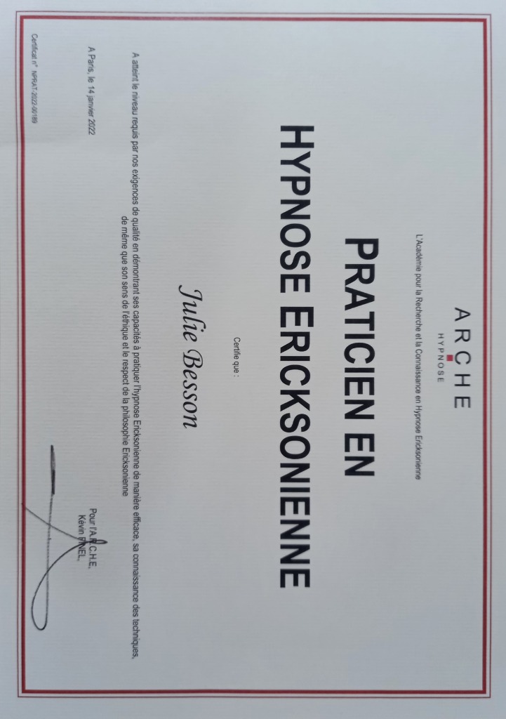 photo diplome Julie Besson